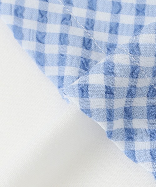 メゾピアノ S/140 ショルダーリボンワンピース＆Tシャツセット 夏服 半袖 肩リボンワンピース＆Tシャツセット(S(140) 黒): ジュニア