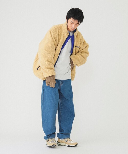 BEAMS（ビームス）の「BEAMS / リバーシブル ボアフリース ブルゾン（ブルゾン・メンズ・オフホワイト/ブルー・S/M/L/XL）」の14枚目の写真