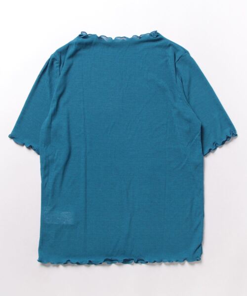 coca(coca)(コカ)の「シアーテレコメロートップス(Tシャツ/カットソー・レディース・ブラック/ブラウン/ブルー/アイボリー・S/M/L)」の16枚目の写真