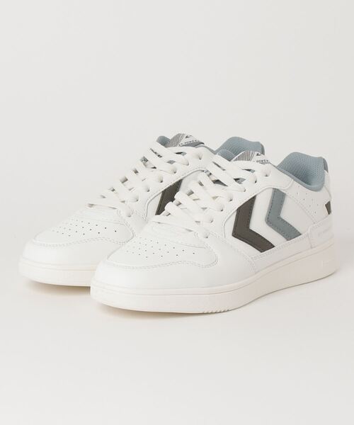 hummel(ヒュンメル)の「hummel/ヒュンメル ST. POWER PLAY WMNS/ST.パワープレー ウィメンズ(スニーカー・レディース・ホワイト×パープル/ホワイト×グリーン/ホワイト×ピンク/ホワイト系その他/ホワイト系その他3/ホワイト系その他2/ホワイト×グレー/ホワイト系その他4/ホワイト×ブルー・23cm/24cm/25cm/22.5㎝/22.5cm/25.5cm/22.5)」の2枚目の写真