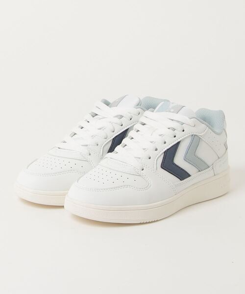 hummel(ヒュンメル)の「hummel/ヒュンメル ST. POWER PLAY WMNS/ST.パワープレー ウィメンズ(スニーカー・レディース・ホワイト×パープル/ホワイト×グリーン/ホワイト×ピンク/ホワイト系その他/ホワイト系その他3/ホワイト系その他2/ホワイト×グレー/ホワイト系その他4/ホワイト×ブルー・23cm/24cm/25cm/22.5㎝/22.5cm/25.5cm/22.5)」の3枚目の写真