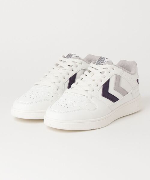 hummel(ヒュンメル)の「hummel/ヒュンメル ST. POWER PLAY WMNS/ST.パワープレー ウィメンズ(スニーカー・レディース・ホワイト×パープル/ホワイト×グリーン/ホワイト×ピンク/ホワイト系その他/ホワイト系その他3/ホワイト系その他2/ホワイト×グレー/ホワイト系その他4/ホワイト×ブルー・23cm/24cm/25cm/22.5㎝/22.5cm/25.5cm/22.5)」の5枚目の写真