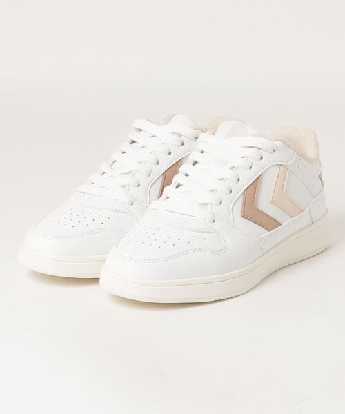hummel(ヒュンメル)の「hummel/ヒュンメル ST. POWER PLAY WMNS/ST.パワープレー ウィメンズ(スニーカー・レディース・ホワイト×パープル/ホワイト×グリーン/ホワイト×ピンク/ホワイト系その他/ホワイト系その他3/ホワイト系その他2/ホワイト×グレー/ホワイト系その他4/ホワイト×ブルー・23cm/24cm/25cm/22.5㎝/22.5cm/25.5cm/22.5)」の1枚目の写真