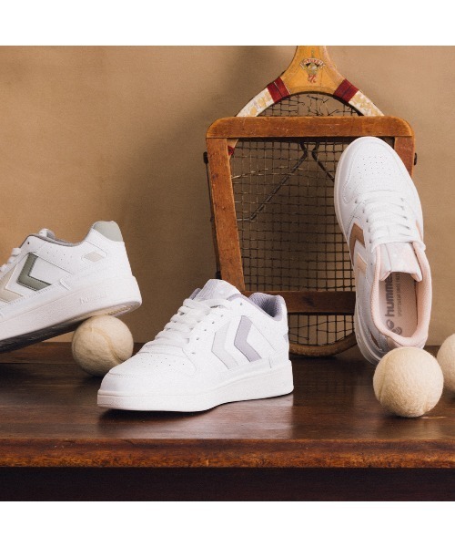 hummel(ヒュンメル)の「hummel/ヒュンメル ST. POWER PLAY WMNS/ST.パワープレー ウィメンズ(スニーカー・レディース・ホワイト×パープル/ホワイト×グリーン/ホワイト×ピンク/ホワイト系その他/ホワイト系その他3/ホワイト系その他2/ホワイト×グレー/ホワイト系その他4/ホワイト×ブルー・23cm/24cm/25cm/22.5㎝/22.5cm/25.5cm/22.5)」の10枚目の写真
