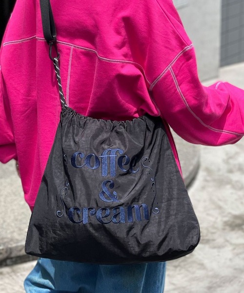 CIAOPANIC(チャオパニック)の「ロゴ刺繍ショルダーバッグ(ショルダーバッグ・レディース・オフホワイト/ブラック/オレンジ・FREE)」の3枚目の写真