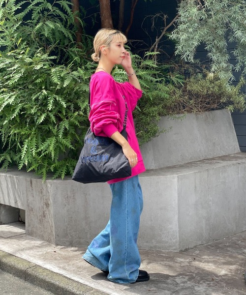 CIAOPANIC(チャオパニック)の「ロゴ刺繍ショルダーバッグ(ショルダーバッグ・レディース・オフホワイト/ブラック/オレンジ・FREE)」の10枚目の写真