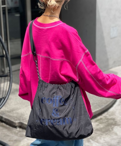 CIAOPANIC(チャオパニック)の「ロゴ刺繍ショルダーバッグ(ショルダーバッグ・レディース・オフホワイト/ブラック/オレンジ・FREE)」の12枚目の写真