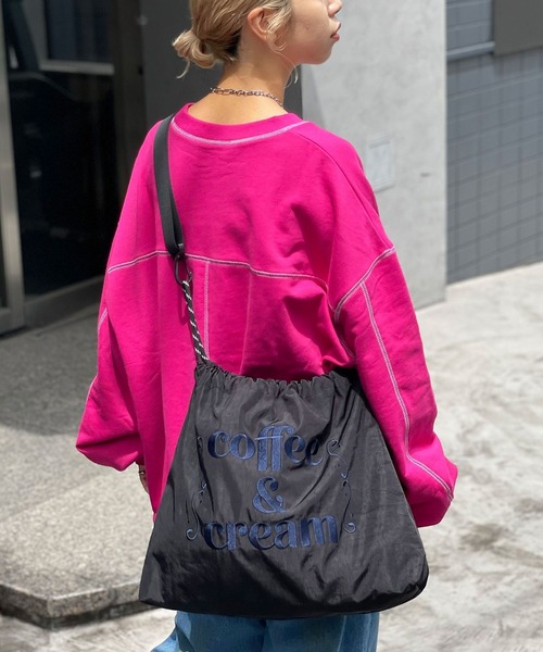 CIAOPANIC(チャオパニック)の「ロゴ刺繍ショルダーバッグ(ショルダーバッグ・レディース・オフホワイト/ブラック/オレンジ・FREE)」の13枚目の写真