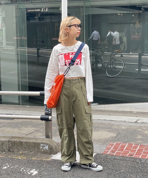 CIAOPANIC(チャオパニック)の「ロゴ刺繍ショルダーバッグ(ショルダーバッグ・レディース・オフホワイト/ブラック/オレンジ・FREE)」の15枚目の写真