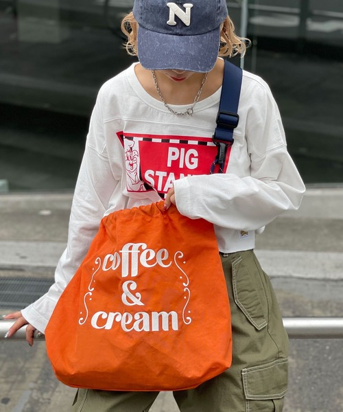 CIAOPANIC(チャオパニック)の「ロゴ刺繍ショルダーバッグ(ショルダーバッグ・レディース・オフホワイト/ブラック/オレンジ・FREE)」の17枚目の写真