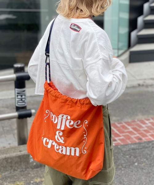 CIAOPANIC(チャオパニック)の「ロゴ刺繍ショルダーバッグ(ショルダーバッグ・レディース・オフホワイト/ブラック/オレンジ・FREE)」の18枚目の写真