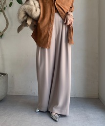 DouDou（ドゥドゥ）の「【累計販売数3万枚突破/22色４サイズ展開！】タックワイドパンツ（スラックス）」