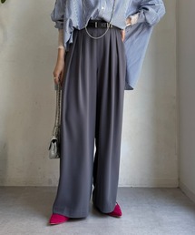DouDou | タックワイドパンツ(スラックス)