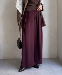 DouDou | タックワイドパンツ(スラックス)