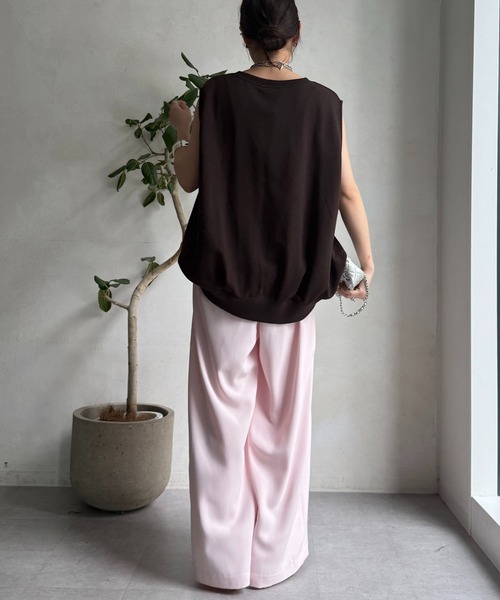 セール】【累計販売枚数2万枚突破！】タックワイドパンツ