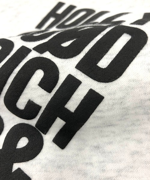 【Hollywood Rich.&】裏起毛スウェット / 総柄プリント オーバーサイズ ルーズパーカー（パーカー）｜ADMIX/ATELIER SAB MEN（アドミックスアトリエサブメン）