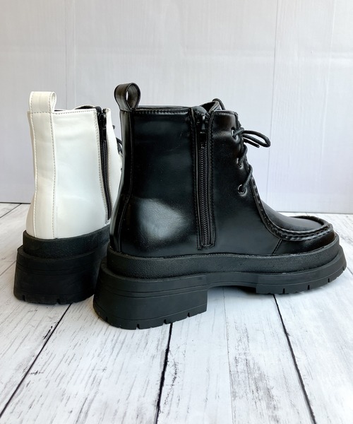 Noubel Voug Relax（ヌーベルヴォーグリラックス）の「トラックソール チロリアンブーツ（ブーツ・レディース・ホワイト/ブラック・M/LL/L/S）」の13枚目の写真