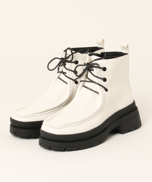 Noubel Voug Relax（ヌーベルヴォーグリラックス）の「トラックソール チロリアンブーツ（ブーツ・レディース・ホワイト/ブラック・M/LL/L/S）」の20枚目の写真