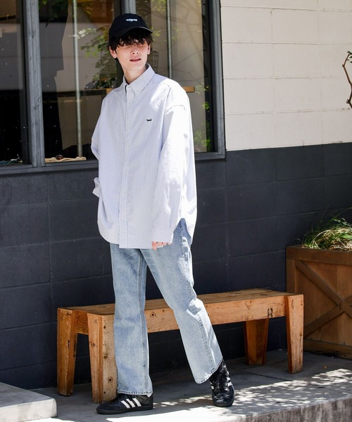 RAGEBLUE(レイジブルー)の「12oz DENIM FLARE PANTS/12オンスデニム/フレアパンツ(デニムパンツ・メンズ・ブルー/ダークグレー・MEDIUM/LARGE/SMALL)」の6枚目の写真
