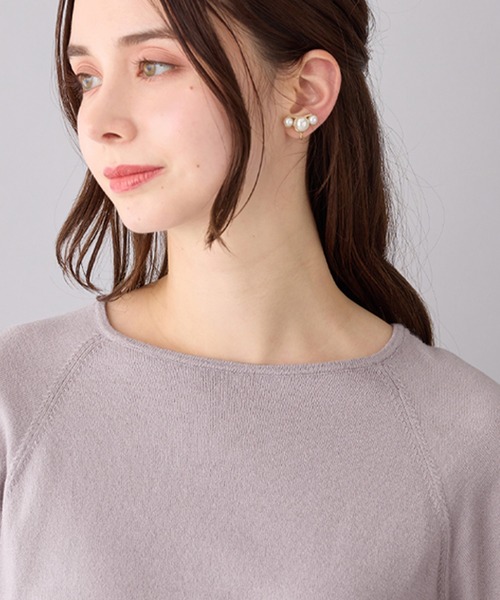 alotta（アロッタ）の「上品きれい見えレース刺しゅうニット（ニット/セーター・レディース・ホワイト/ネイビー/ラベンダー・LL/M/L/3L）」の22枚目の写真