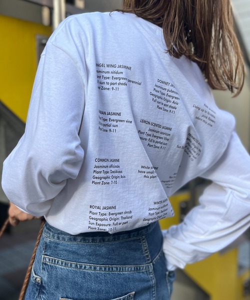 mi via loca（ミヴィアロカ）の「GILDAN ジャスミンロゴロンT 【PT NO. MVL005 ※2A】（Tシャツ/カットソー・レディース・杢グレー/ナチュラル/オフホワイト/ブラック/ベージュ・MEDIUM/X-LARGE）」の7枚目の写真