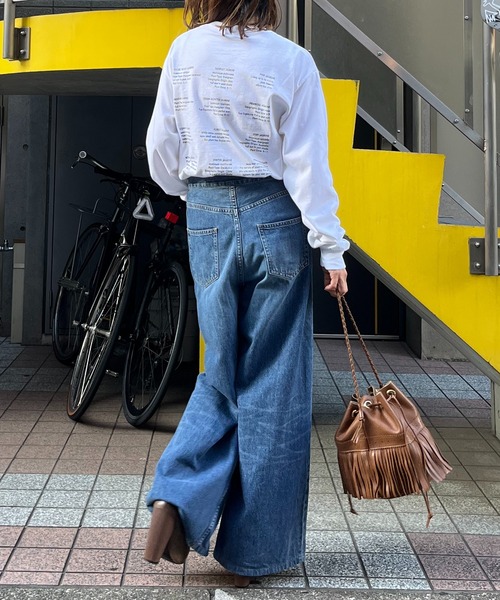 mi via loca（ミヴィアロカ）の「GILDAN ジャスミンロゴロンT 【PT NO. MVL005 ※2A】（Tシャツ/カットソー・レディース・杢グレー/ナチュラル/オフホワイト/ブラック/ベージュ・MEDIUM/X-LARGE）」の17枚目の写真