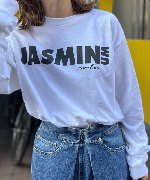 mi via loca（ミヴィアロカ）の「GILDAN ジャスミンロゴロンT 【PT NO. MVL005 ※2A】（Tシャツ/カットソー・レディース・杢グレー/ナチュラル/オフホワイト/ブラック/ベージュ・MEDIUM/X-LARGE）」の6枚目の写真