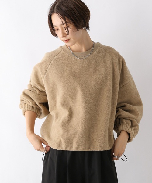 LEPSIM（レプシィム）の「ボアドロストショートプルオーバー　978249（Tシャツ/カットソー・レディース・グレー/ベージュ・FREE）」の9枚目の写真