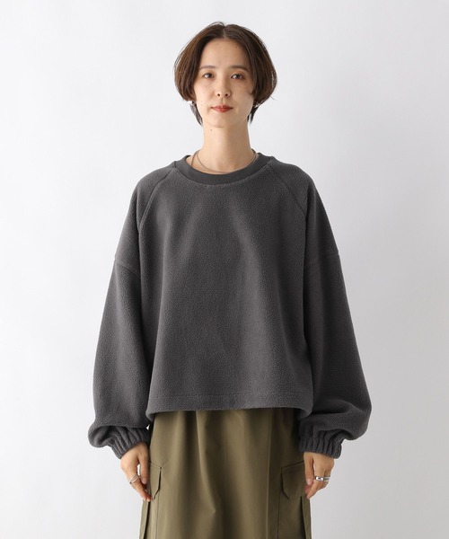 LEPSIM（レプシィム）の「ボアドロストショートプルオーバー　978249（Tシャツ/カットソー・レディース・グレー/ベージュ・FREE）」の10枚目の写真