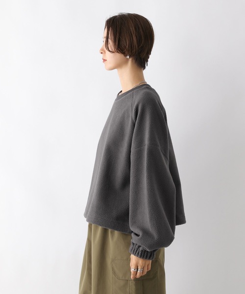 LEPSIM（レプシィム）の「ボアドロストショートプルオーバー　978249（Tシャツ/カットソー・レディース・グレー/ベージュ・FREE）」の11枚目の写真