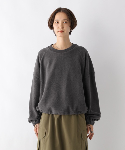 LEPSIM（レプシィム）の「ボアドロストショートプルオーバー　978249（Tシャツ/カットソー・レディース・グレー/ベージュ・FREE）」の17枚目の写真