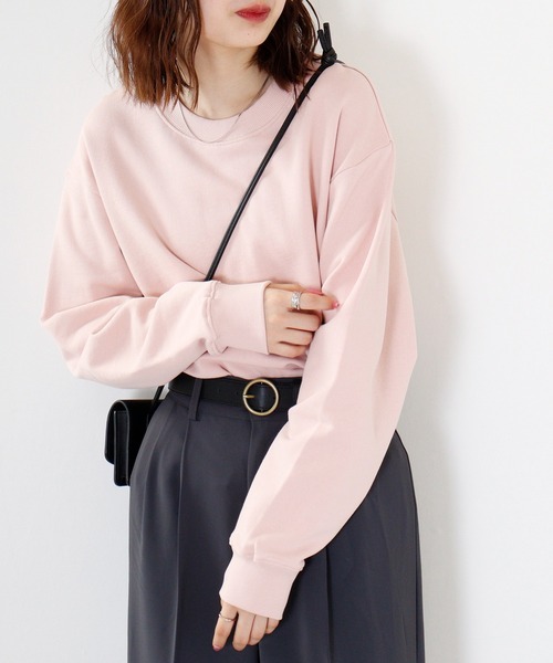 FUNALIVE(ファンアライブ)の「KONGOW 裏毛 ヘヴィーウェイト 無地 スウェット トレーナー(スウェット・メンズ・オレンジ/ピンク/カーキ/アイボリー/チャコールグレー/ネイビー・LL/L/M)」の5枚目の写真