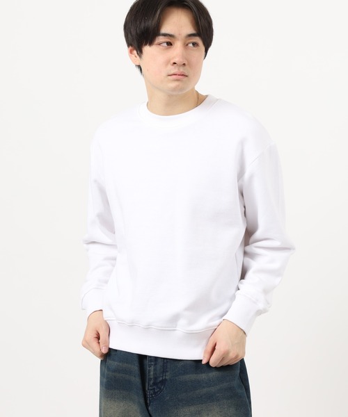 FUNALIVE(ファンアライブ)の「KONGOW 裏毛 ヘヴィーウェイト 無地 スウェット トレーナー(スウェット・メンズ・オレンジ/ピンク/カーキ/アイボリー/チャコールグレー/ネイビー/ホワイト/ブラック・LL/L/M)」の18枚目の写真