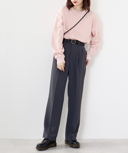 FUNALIVE(ファンアライブ)の「KONGOW 裏毛 ヘヴィーウェイト 無地 スウェット トレーナー(スウェット・メンズ・オレンジ/ピンク/カーキ/アイボリー/チャコールグレー/ネイビー・LL/L/M)」の7枚目の写真