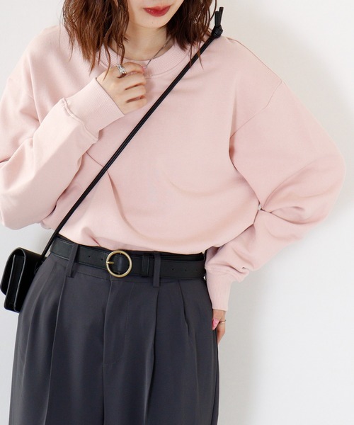 FUNALIVE(ファンアライブ)の「KONGOW 裏毛 ヘヴィーウェイト 無地 スウェット トレーナー(スウェット・メンズ・オレンジ/ピンク/カーキ/アイボリー/チャコールグレー/ネイビー・LL/L/M)」の10枚目の写真