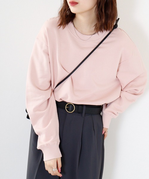 FUNALIVE(ファンアライブ)の「KONGOW 裏毛 ヘヴィーウェイト 無地 スウェット トレーナー(スウェット・メンズ・オレンジ/ピンク/カーキ/アイボリー/チャコールグレー/ネイビー・LL/L/M)」の11枚目の写真