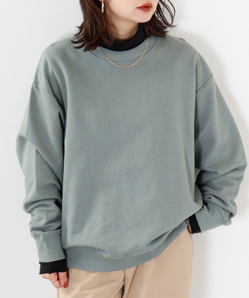 FUNALIVE(ファンアライブ)の「KONGOW 裏毛 ヘヴィーウェイト 無地 スウェット トレーナー(スウェット・メンズ・オレンジ/ピンク/カーキ/アイボリー/チャコールグレー/ネイビー・LL/L/M)」の21枚目の写真