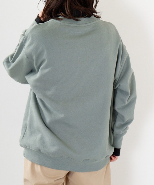 FUNALIVE(ファンアライブ)の「KONGOW 裏毛 ヘヴィーウェイト 無地 スウェット トレーナー(スウェット・メンズ・オレンジ/ピンク/カーキ/アイボリー/チャコールグレー/ネイビー・LL/L/M)」の18枚目の写真