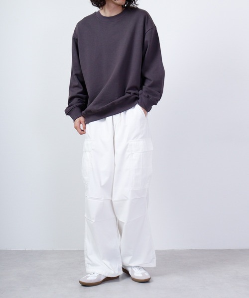 FUNALIVE(ファンアライブ)の「KONGOW 裏毛 ヘヴィーウェイト 無地 スウェット トレーナー(スウェット・メンズ・オレンジ/ピンク/カーキ/アイボリー/チャコールグレー/ネイビー・LL/L/M)」の22枚目の写真