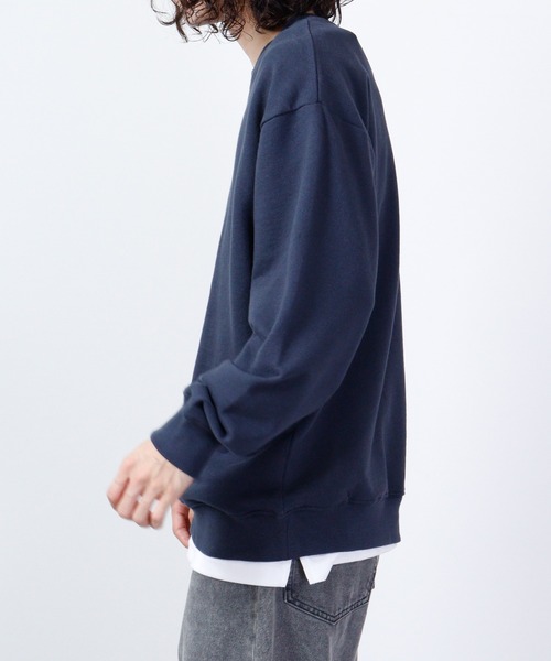 FUNALIVE(ファンアライブ)の「KONGOW 裏毛 ヘヴィーウェイト 無地 スウェット トレーナー(スウェット・メンズ・オレンジ/ピンク/カーキ/アイボリー/チャコールグレー/ネイビー・LL/L/M)」の14枚目の写真