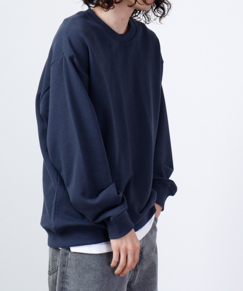 FUNALIVE(ファンアライブ)の「KONGOW 裏毛 ヘヴィーウェイト 無地 スウェット トレーナー(スウェット・メンズ・オレンジ/ピンク/カーキ/アイボリー/チャコールグレー/ネイビー・LL/L/M)」の15枚目の写真