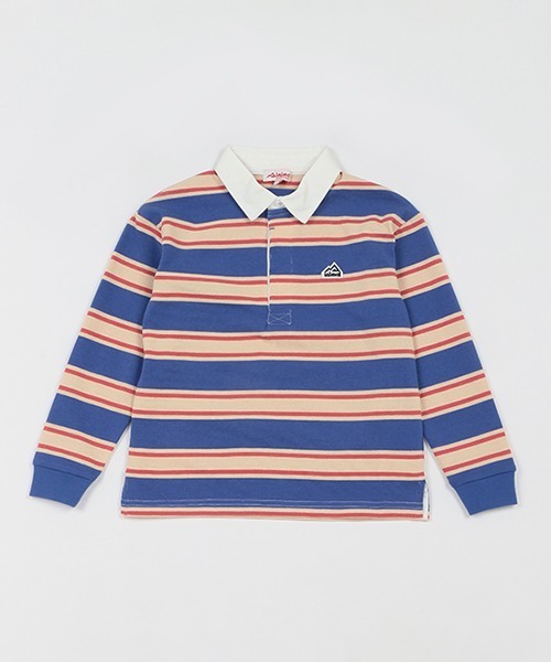 minimal(ミニマル)の「【撥水】ラガーシャツ(Tシャツ/カットソー・キッズ・ネイビー/イエロー/ライトブルー/パープル/ピンク・90cm/155cm/135cm/100cm/115cm)」の3枚目の写真