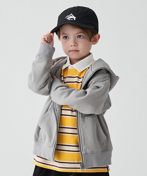 minimal(ミニマル)の「【撥水】ラガーシャツ(Tシャツ/カットソー・キッズ・ネイビー/イエロー/ライトブルー/パープル/ピンク・90cm/155cm/135cm/100cm/115cm)」の7枚目の写真