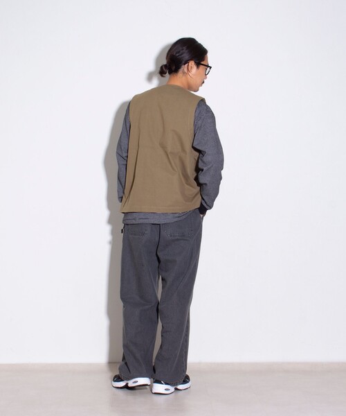 GLOSTER(グロスター)の「【GLOSTER/グロスター】トラヴァイユ ワークベスト フィッシング(ベスト・メンズ・オリーブ/ブラック/キナリ・S/M/L)」の15枚目の写真
