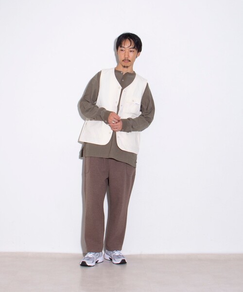 GLOSTER(グロスター)の「【GLOSTER/グロスター】トラヴァイユ ワークベスト フィッシング(ベスト・メンズ・オリーブ/ブラック/キナリ・S/M/L)」の12枚目の写真