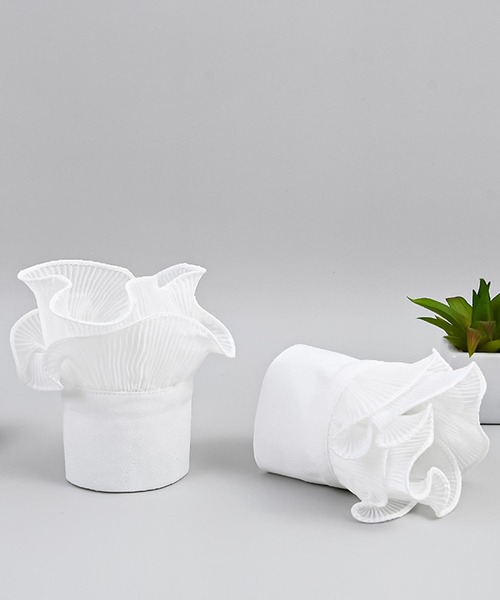 Felt-Maglietta（フェルトマリエッタ）の「フリル付け袖（アームカバー・レディース・ホワイト・FREE）」の5枚目の写真