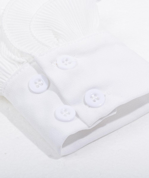 Felt-Maglietta（フェルトマリエッタ）の「フリル付け袖（アームカバー・レディース・ホワイト・FREE）」の9枚目の写真