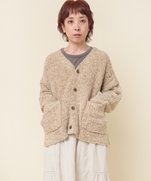 RNA-N（アールエヌエーエヌ）の「K2661 ウール混フェザーカーディガン（カーディガン/ボレロ・レディース・ベージュ/グレー/ブラウン・MEDIUM）」の22枚目の写真
