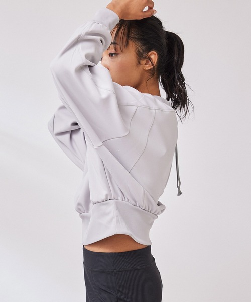 NERGY(ナージー)の「バックジッププルオーバー(その他トップス・レディース・ライトグレー/ブラック/キナリ・FREE)」の12枚目の写真