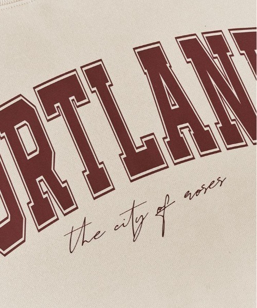 kirakiraShop(キラキラショップ)の「ロゴプリント 裏起毛 スウェット プルオーバー(スウェット・レディース・チャコール/グリーン/杢グレー/ブルー/ブラック/カーキ/ライトベージュ・FREE)」の10枚目の写真